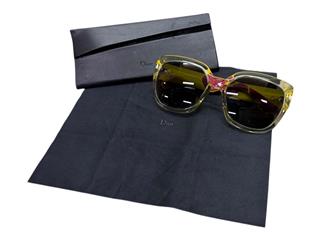 CHRISTIAN DIOR YELLOW WOMEN'S SUNGLASSES + CASE MYDIOR3R